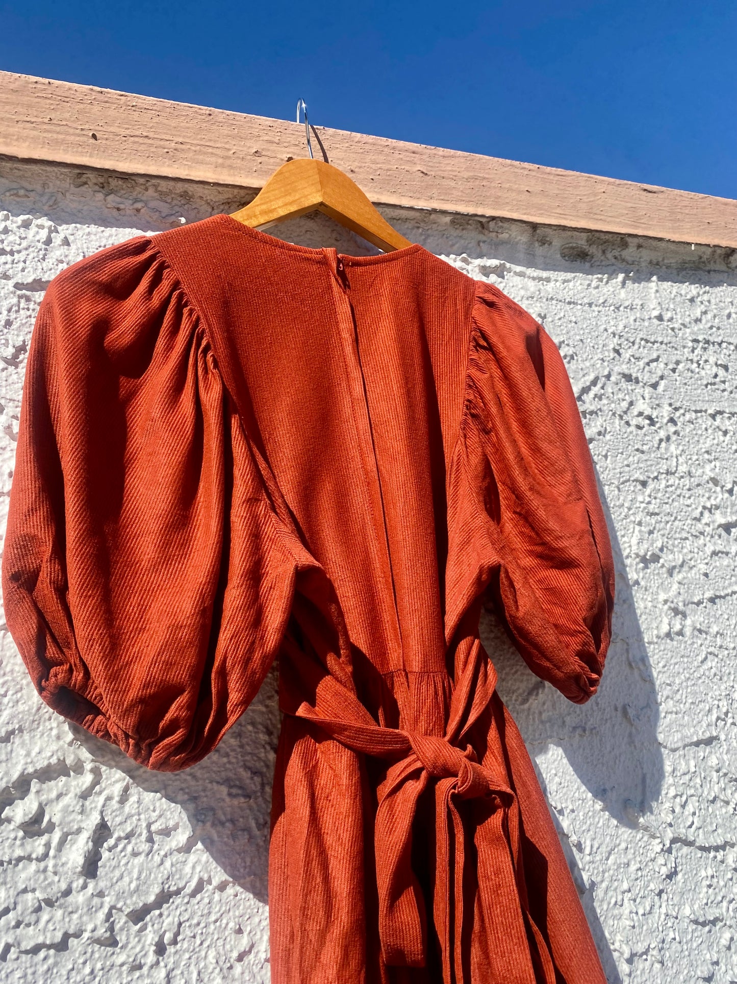 Candi Jones California Vintage 1970s Puff Sleeve Dress