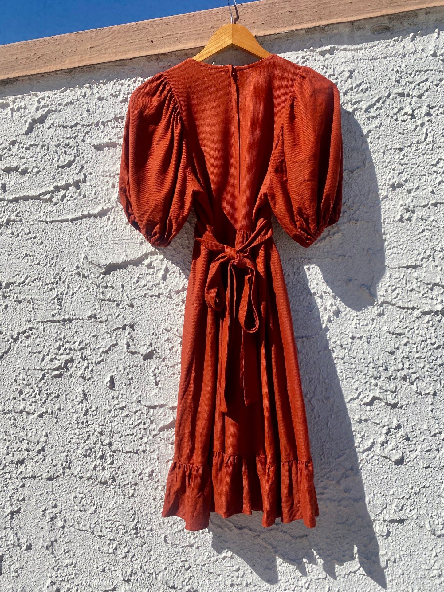 Candi Jones California Vintage 1970s Puff Sleeve Dress